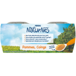 Compotes bb ds 4 / 6 mois, pommes coing nestle - 4 pots de 130 g