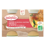 Compotes bébé dès 4 mois mirabelle pomme sans sucres ajoutés bio babybio - les 2 pots de 130g Compotes bébé dès 4 mois mirabelle pomme sans sucres ajoutés bio babybio - les 2 pots de 130g