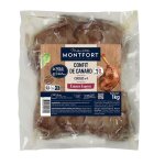 Confit de canard 4 cuisses de canard montfort - le sachet de 1000 g Confit de canard 4 cuisses de canard montfort - le sachet de 1000 g