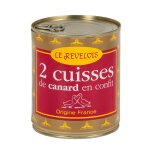 Confit de canard 2 cuisses le revelois - la boite de 780 g Confit de canard 2 cuisses le revelois - la boite de 780 g
