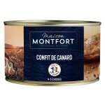 Confit de canard 4 / 5 cuissse montfort - la boite d'1, 35kg Confit de canard 4 / 5 cuissse montfort - la boite d'1, 35kg