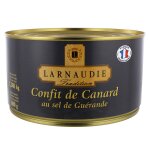 Confit de canard au sel de guérande jean larnaudie - la boite de 1, 240kg Confit de canard au sel de guérande jean larnaudie - la boite de 1, 240kg