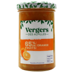 Confiture 65% de fruits orange vergers des alpines - le pot de 300g