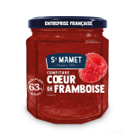 Confiture c?ur de framboise saint mamet - le pot de 310g Confiture c?ur de framboise saint mamet - le pot de 310g