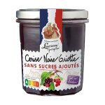 Confiture cerise noire griotte sans sucres ajouts lucien georgelin - le pot de 320g