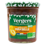 Confiture mirabelle de lorraine bio vergers des alpilles - le pot de 370g