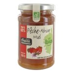 Confiture pêche abricot miel bio charles antona - le pot de 350 g Confiture pêche abricot miel bio charles antona - le pot de 350 g