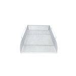 Corbeille  courrier en mtal ajour blanc carrefour - la corbeille  courrier