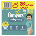 Couches b�b�s baby - dry 13 - 18kg taille 6 pampers - le paquet de 80 couches