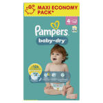 Couches bbs baby - dry 9 - 14kg taille 4 pampers - le paquet de 108 couches