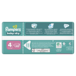 Couches bbs baby - dry 9 - 14kg taille 4 pampers - le paquet de 43 couches