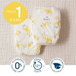 Couches bb taille 1 2 - 5kg naturelles biolane - le paquet de 28 couches