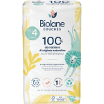 Couches bb taille 4 7 - 18kg naturelles biolane - le paquet de 44 couches