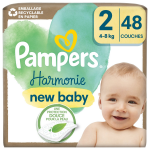 Couches bb taille 2 4 - 8kg new baby harmonie pampers - le pack de 48 couches