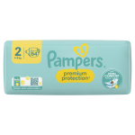 Couches bb taille 2 4 - 8kg premium protection pampers - le paquet de 54 couches
