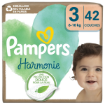 Couches bb taille 3 6 - 10kg harmonie pampers - le pack de 42 couches