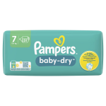 Couches bb taille 7 15kg + baby - dry pampers - le paquet de 31 couches