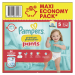 Couches culottes bbs prenium protection pants 11 - 17kg taille 5 pampers - le paquet de 74 couches ...
