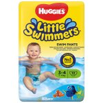 Couches - culottes taille 3 - 4 7 - 15kg bain little swimmers huggies - le paquet de 12 culottes