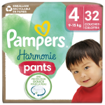 Couches - culottes taille 4 9 - 15kg harmonie pants pampers - le pack de 32 couches culottes