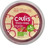 Coulis de fruits rouges bio cherblanc - le pot de 200 g Coulis de fruits rouges bio cherblanc - le pot de 200 g
