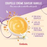 Coupelle repas minceur crme vanille gerlinea - les 3 coupelles de 210g