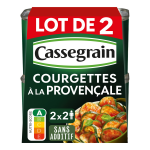 Courgettes cuisines  la provenale  l'huile d'olive vierge - extra cassegrain - le lot de 2 boites ...
