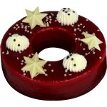 Couronne festive fruits rouges - le g�teau de 8 parts
