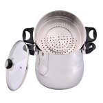 Couscoussier 24 cm acier inoxydable tous feux dont induction baumalu - le couscoussier Couscoussier 24 cm acier inoxydable tous feux dont induction baumalu - le couscoussier