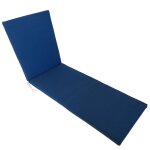 Coussin bain de soleil exterieur uni 40x40cm bleu marine hyba - le coussin