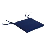 Coussin fauteuil de jardin 40x40cm epais 3cm bleu marine hyba - le coussin