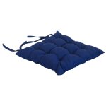 Coussin fauteuil de jardin 48x48cm epais 9cm bleu marine hyba - le coussin