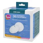 Coussinet d'allaitement blancs extra absorbants tigex - la boite de 36 coussinets Coussinet d'allaitement blancs extra absorbants tigex - la boite de 36 coussinets