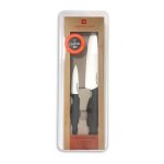 Couteau lame céramique manche noir 15 cm le couteau du chef - le set de 2 couteaux Couteau lame céramique manche noir 15 cm le couteau du chef - le set de 2 couteaux