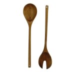 Couvert  salade en acacia - le set de couvert  salade