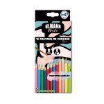 Crayons de couleurs aquaréllables x12 ulmann - la boite Crayons de couleurs aquaréllables x12 ulmann - la boite
