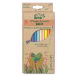 Crayon de couleur en bois pastel - pointe moyenne ma plume eco - le lot de 12 crayons de couleur
