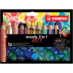 Crayon de couleur woody 3 en 1 arty avec un taille crayon stabilo - le lot de 10 crayons de couleur et ... Crayon de couleur woody 3 en 1 arty avec un taille crayon stabilo - le lot de 10 crayons de couleur et ...