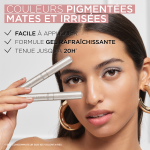 Fard  paupires longue tenue lumineux teinte cloudy rose (118) 20h l'oreal paris - le crayon yeux