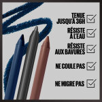 Crayon yeux longue tenue teinte bleu disco tatoo liner maybelline new york - le crayon yeux