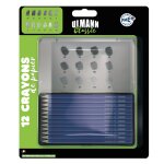 Crayon  papier graphique 12 crayons ulmann - la bote de 12 crayons