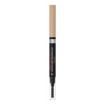 Crayon  sourcils pointe triangulaire teinte cool blond (102) avec brosse 24h infaillible l'oreal paris ...