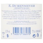 Crémant a. o. p. d'alsace demi - sec e. durenmeyer - la bouteille Crémant a. o. p. d'alsace demi - sec e. durenmeyer - la bouteille