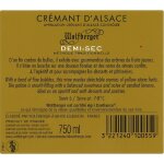 Crmant a. o. p. d'alsace demi - sec wolfberger - la bouteille