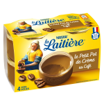 Crme dessert caf la laitiere - les 4 pots de 100g