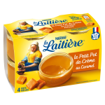 Crme dessert caramel la laitiere - les 4 pots de 100g