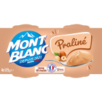 Crme dessert pralin mont blanc - les 4 pots de 125 g