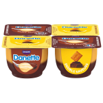 Cr�me dessert saveur chocolat & petit beurre danone - les 4 pots de 125g
