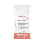 Crme mains cold cream sches  trs sches eau thermale avene - le lot de 2 tubes de 50ml