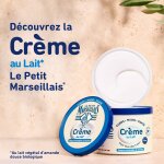Crme multi - usages corps mains visage peau normale  sche hydratation 48h le petit marseillais - le ...